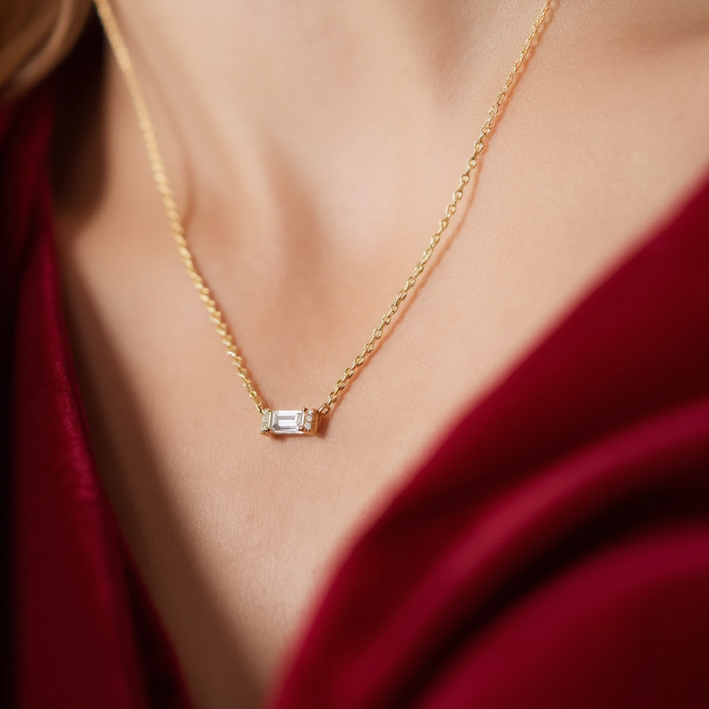 Baguette Necklace