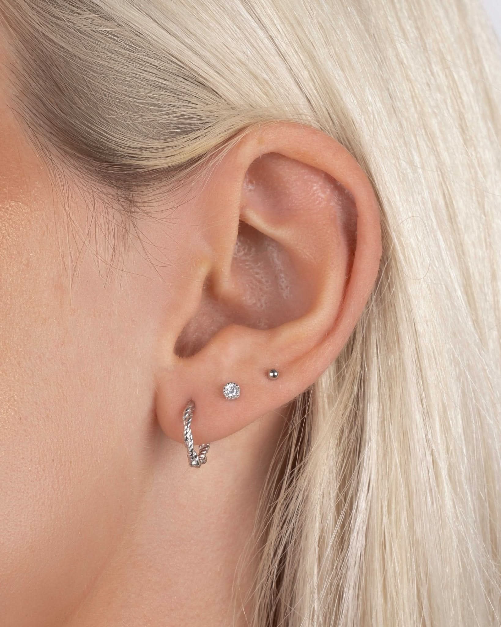 8mm Spiral Huggie