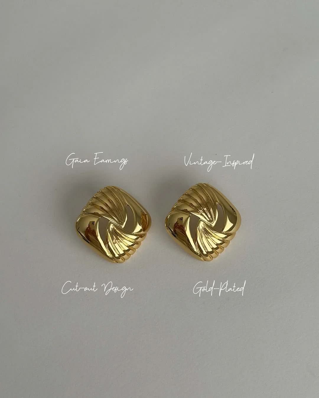 Elva Earrings - Gold