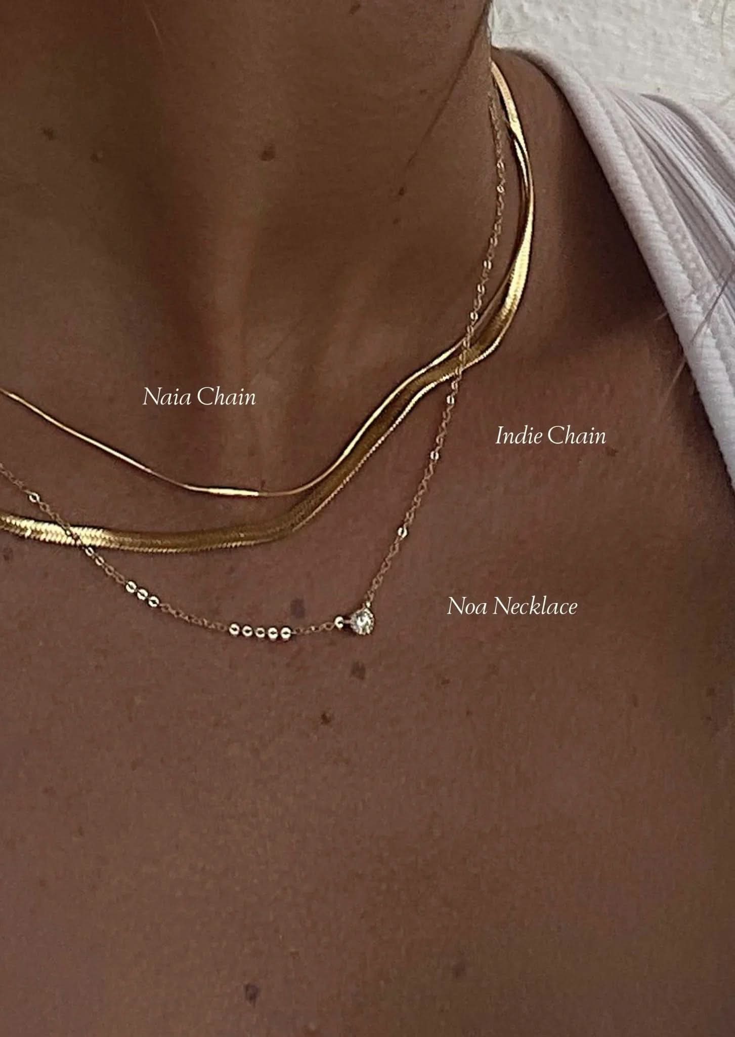 Indie Necklace 3mm - Gold