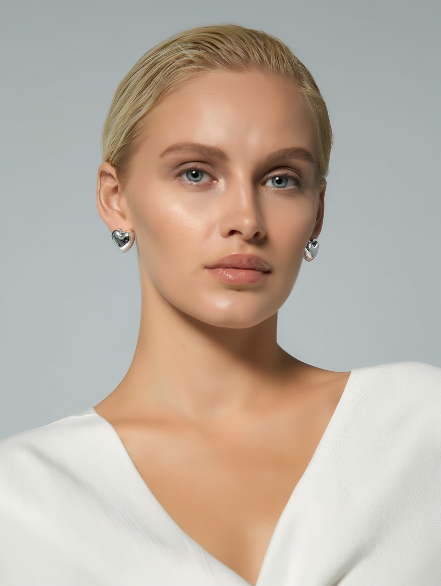 Amore Earrings -  Silver