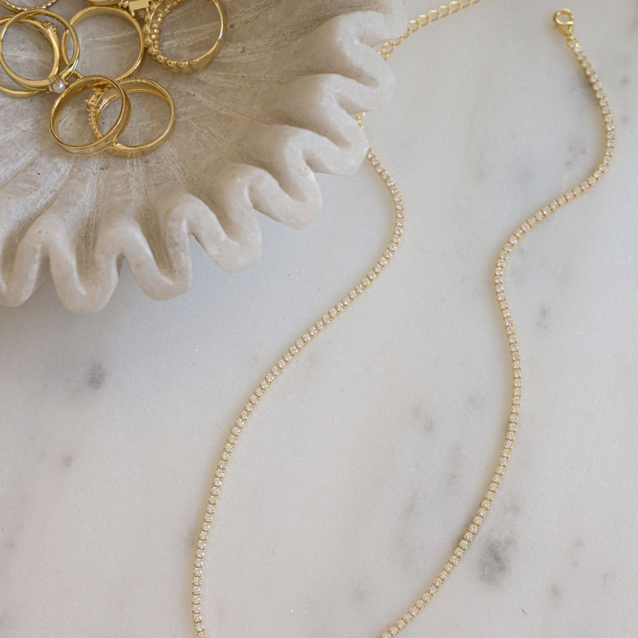 2mm Tennis Necklace