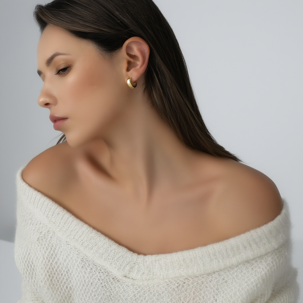 Chunky Olivia Hoops