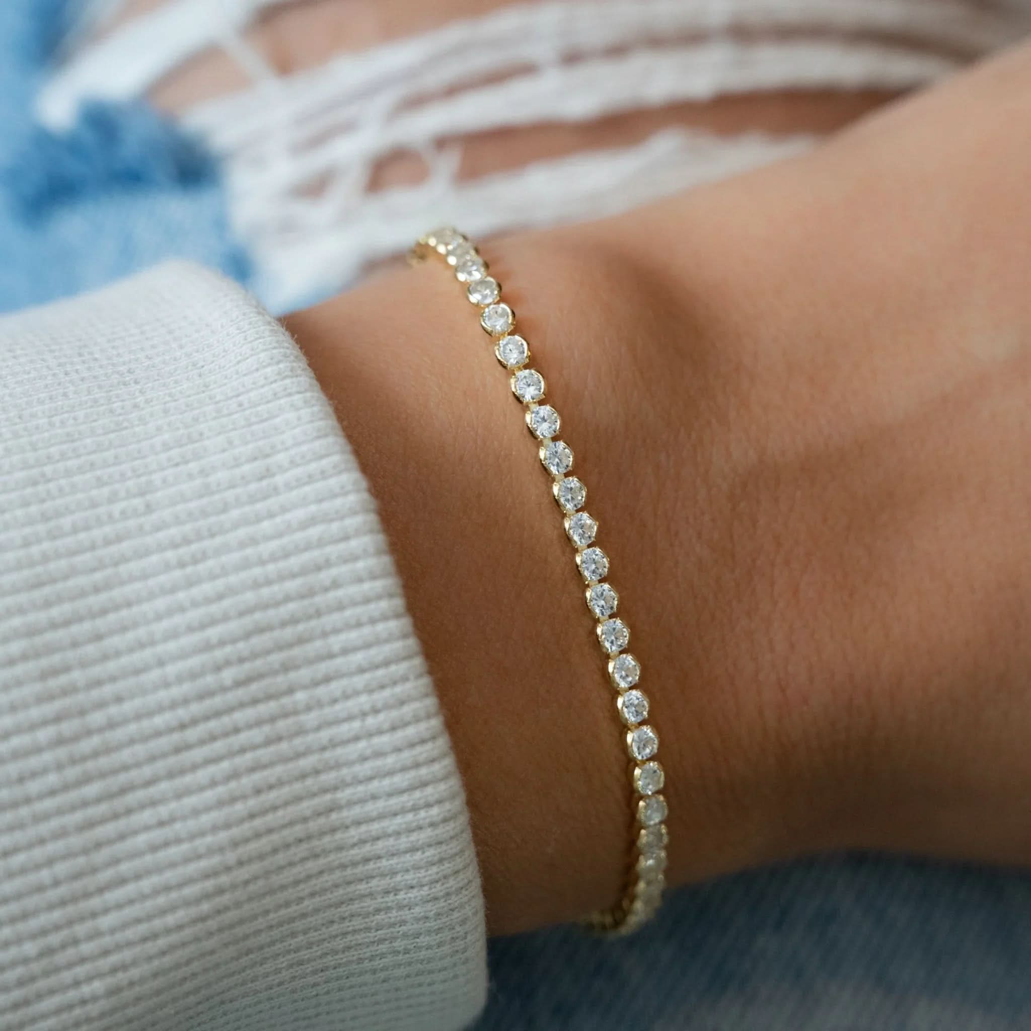 3mm Round Tennis Bracelet