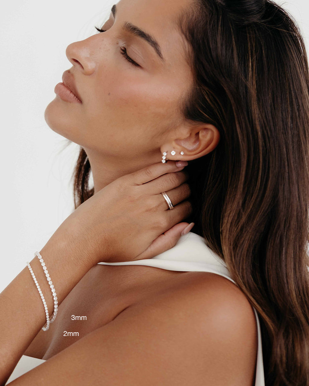 Charlotte Bracelet 2mm - Bright Silver