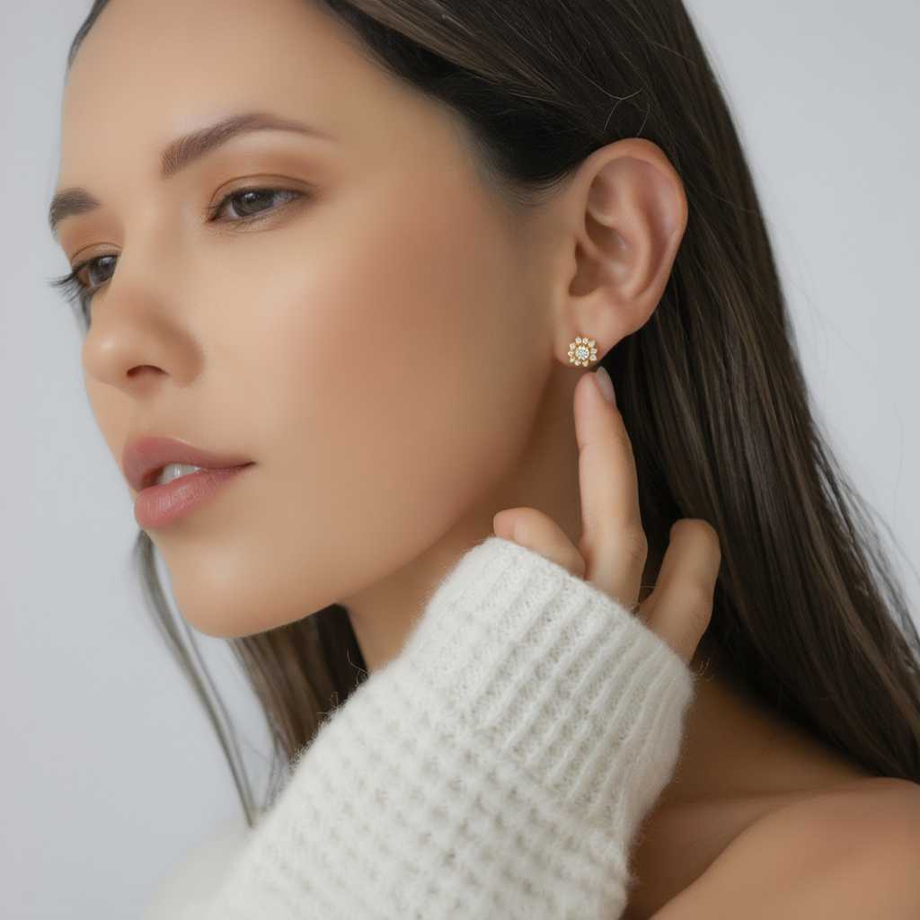 Dainty Flower Studs