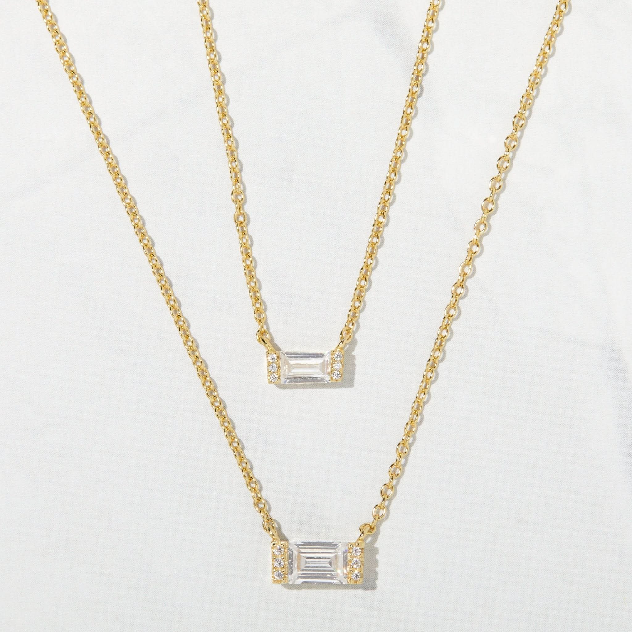 Baguette Necklace