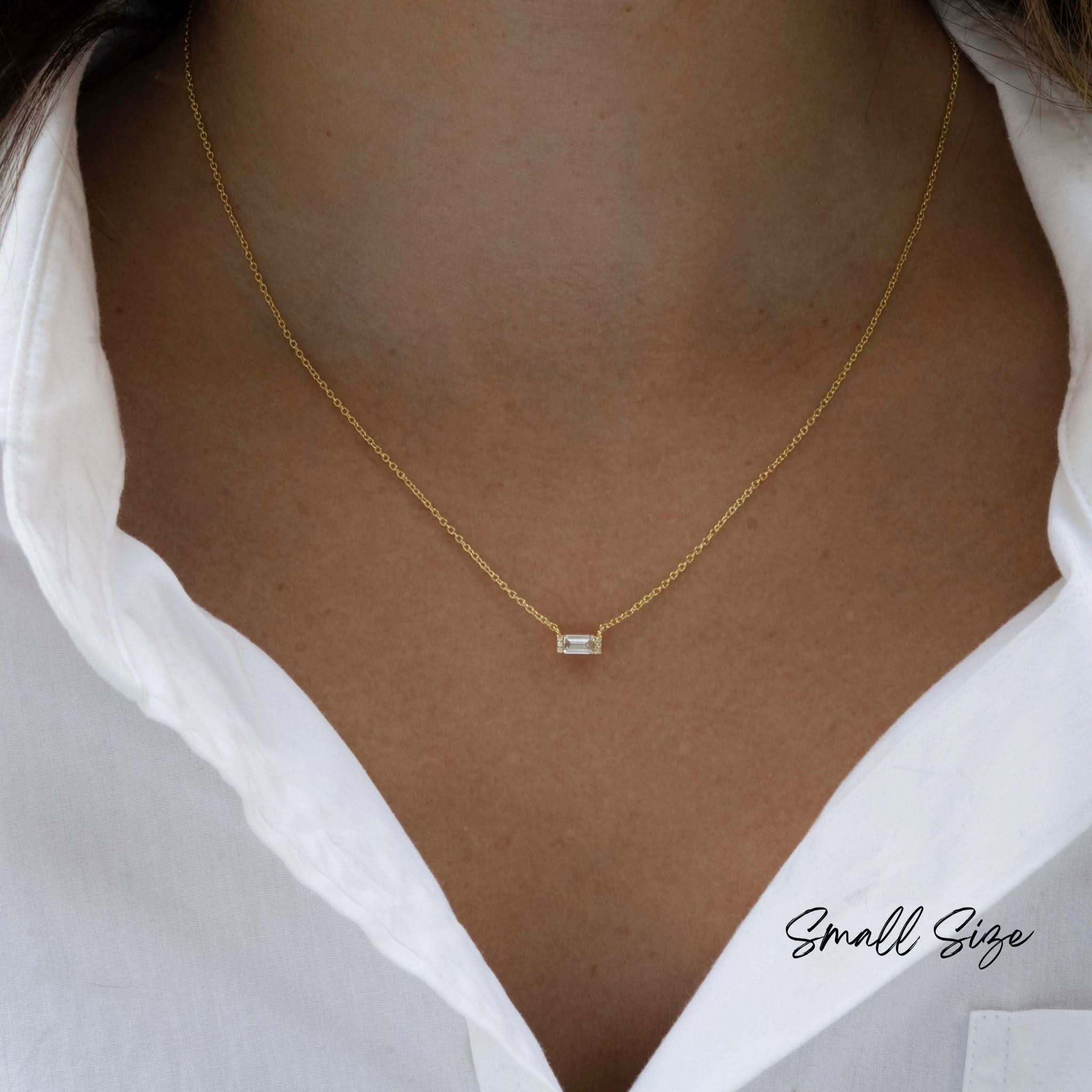 Baguette Necklace