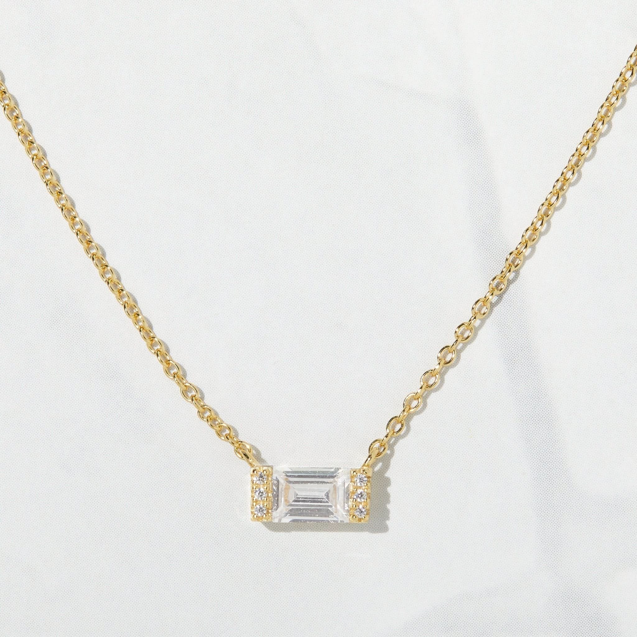 Baguette Necklace