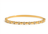 Bead & Bezel Tennis Bracelet