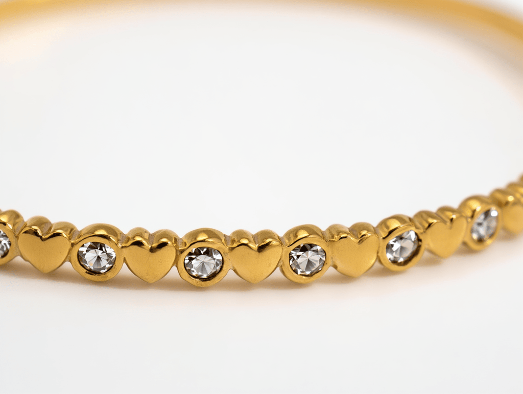 Bead & Bezel Tennis Bracelet