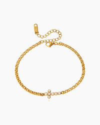 Crystal Cross Bracelet
