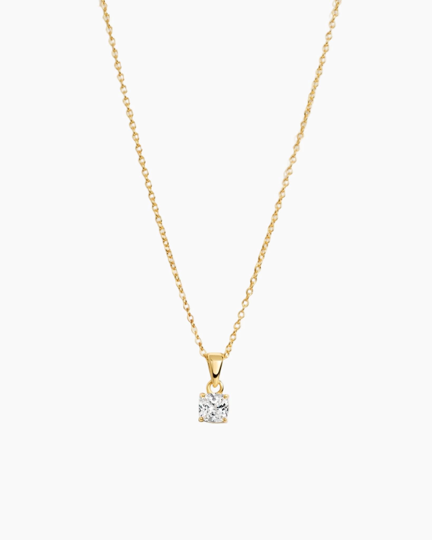 Cushion Diamond Necklace