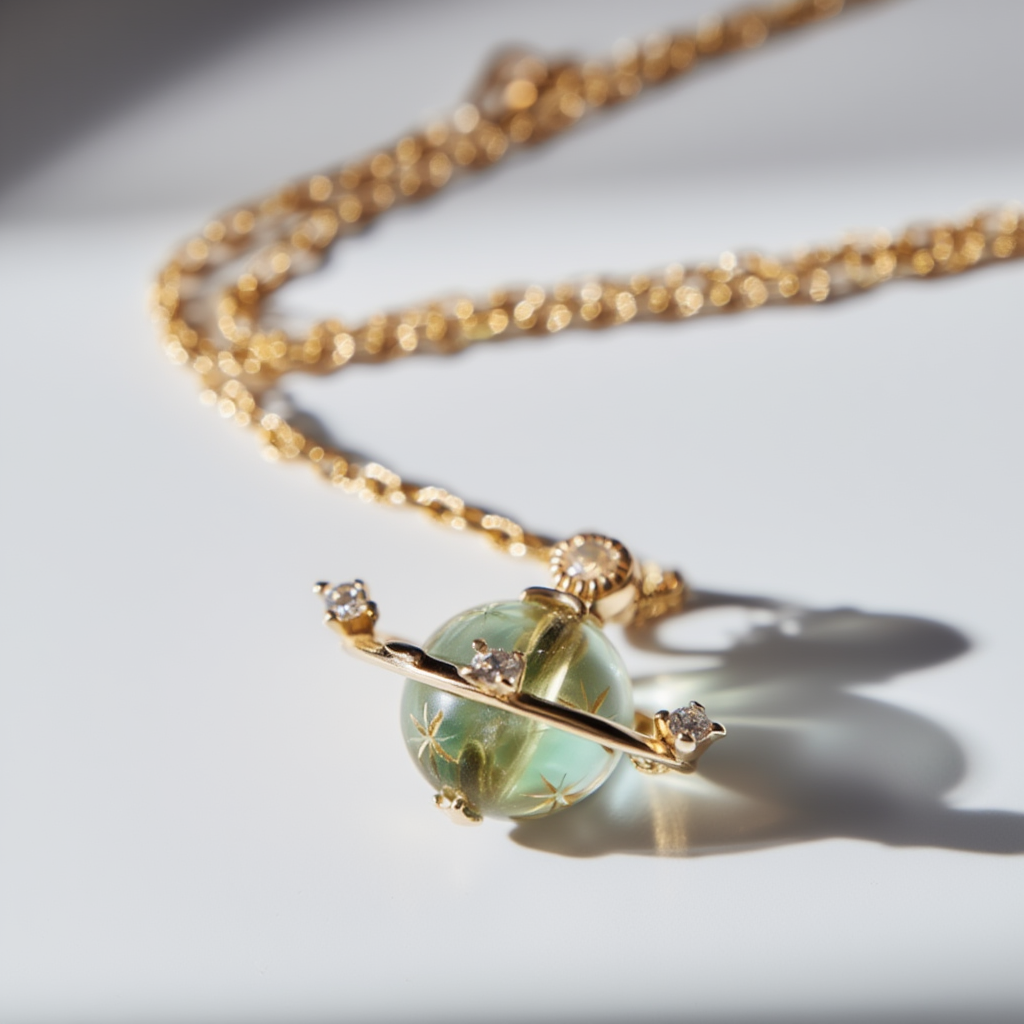 Saturn Planet Necklace