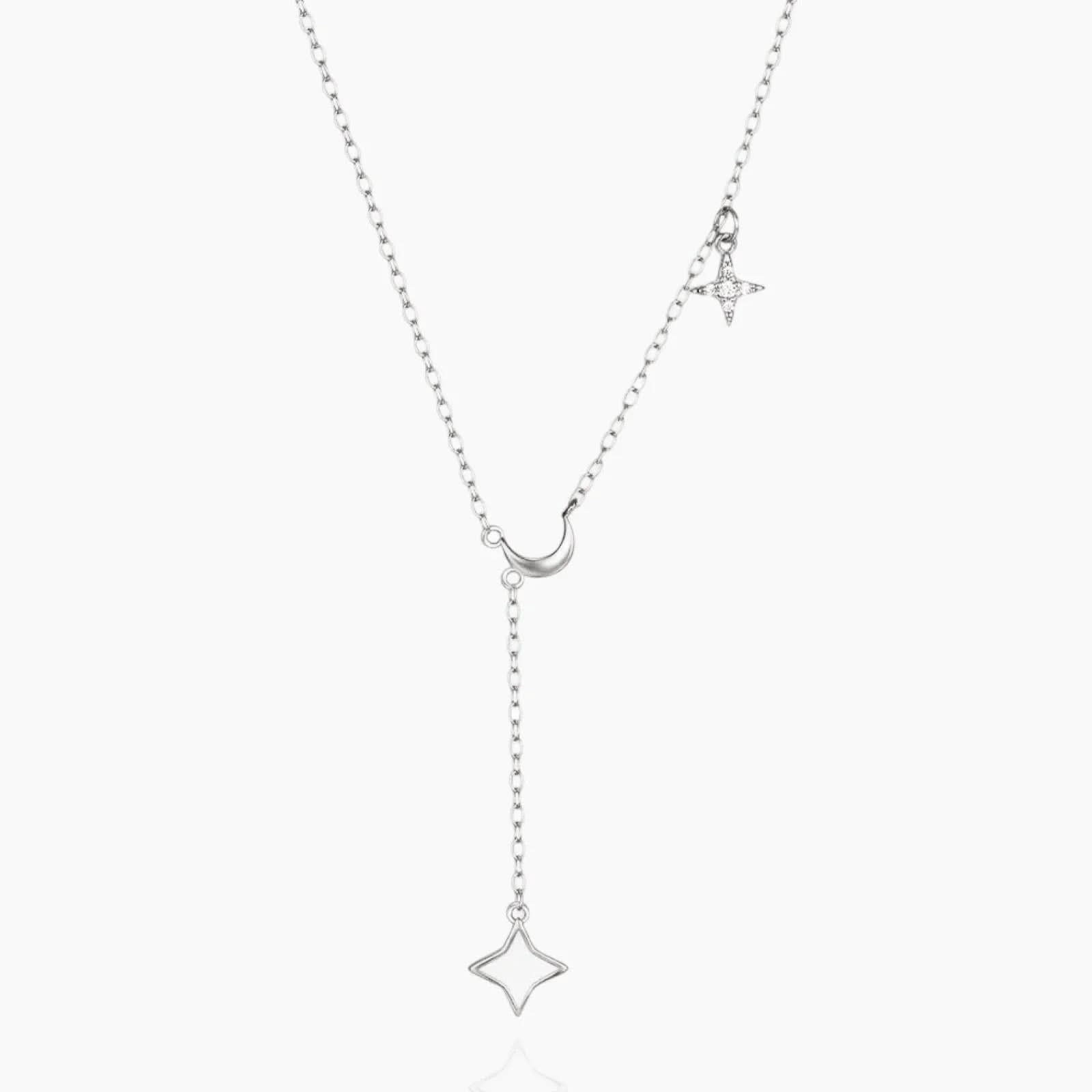 Dainty Y-Shape Moon Necklace