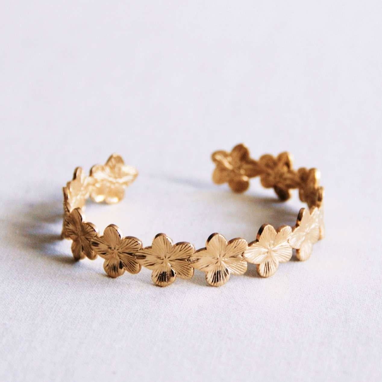 Flower Cuff Bracelet