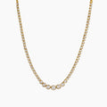 Gradient Bezel Tennis Necklace