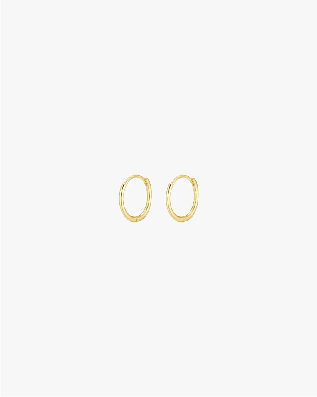 Cova Earrings - Gold Huggies