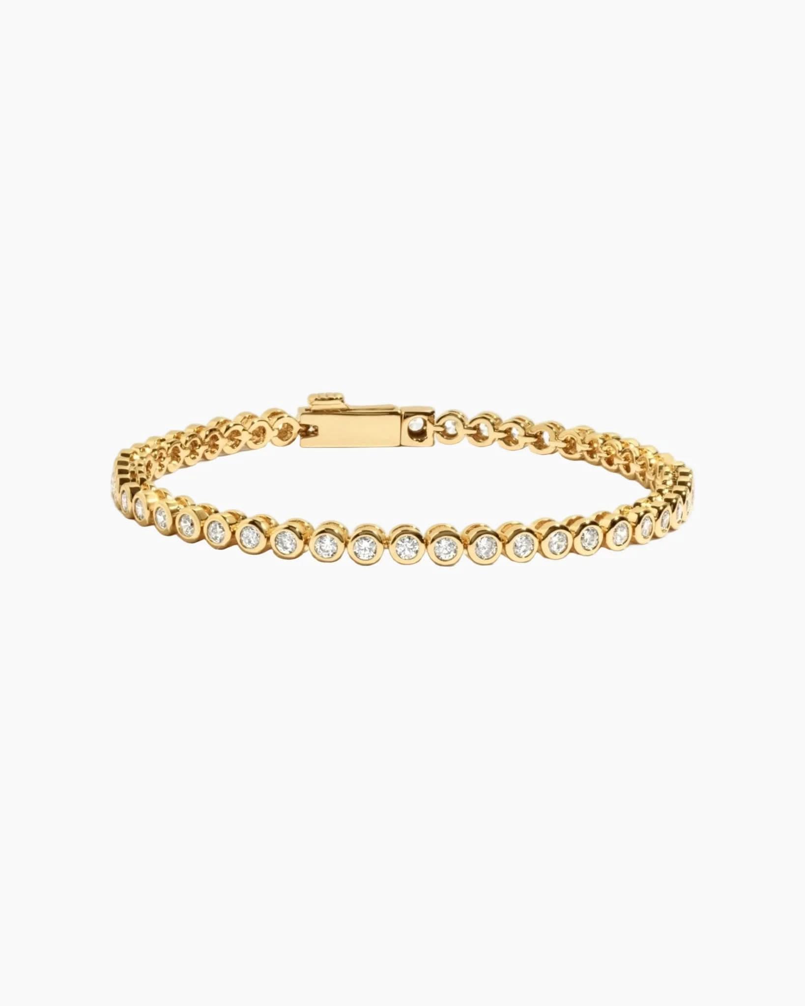 Mini Round Bezel Tennis Bracelet