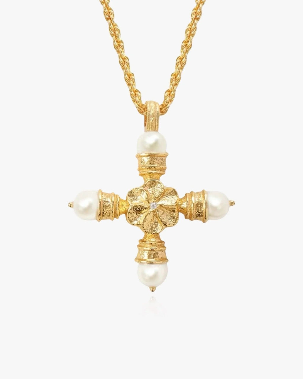 Molten Cross Necklace