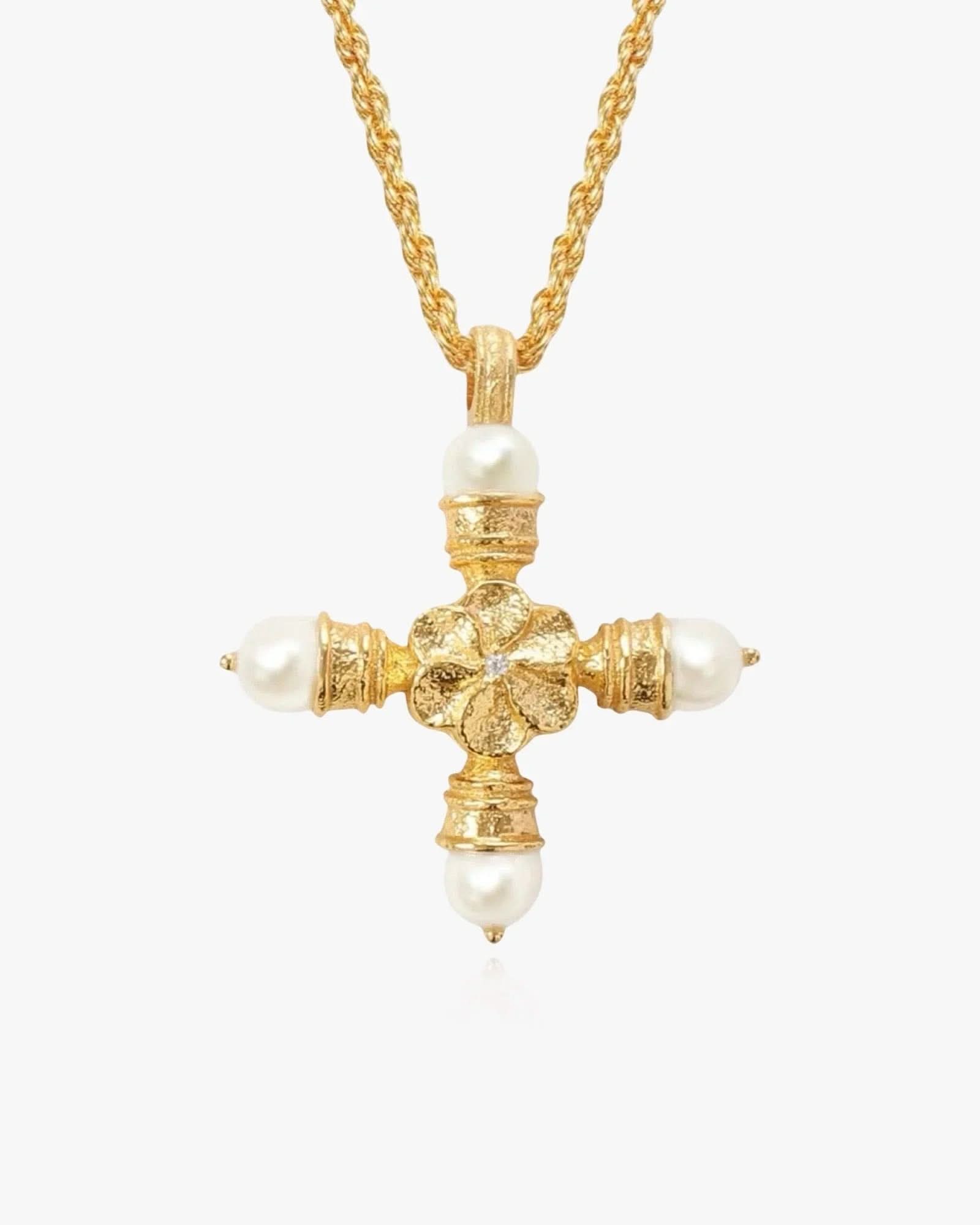 Molten Cross Necklace