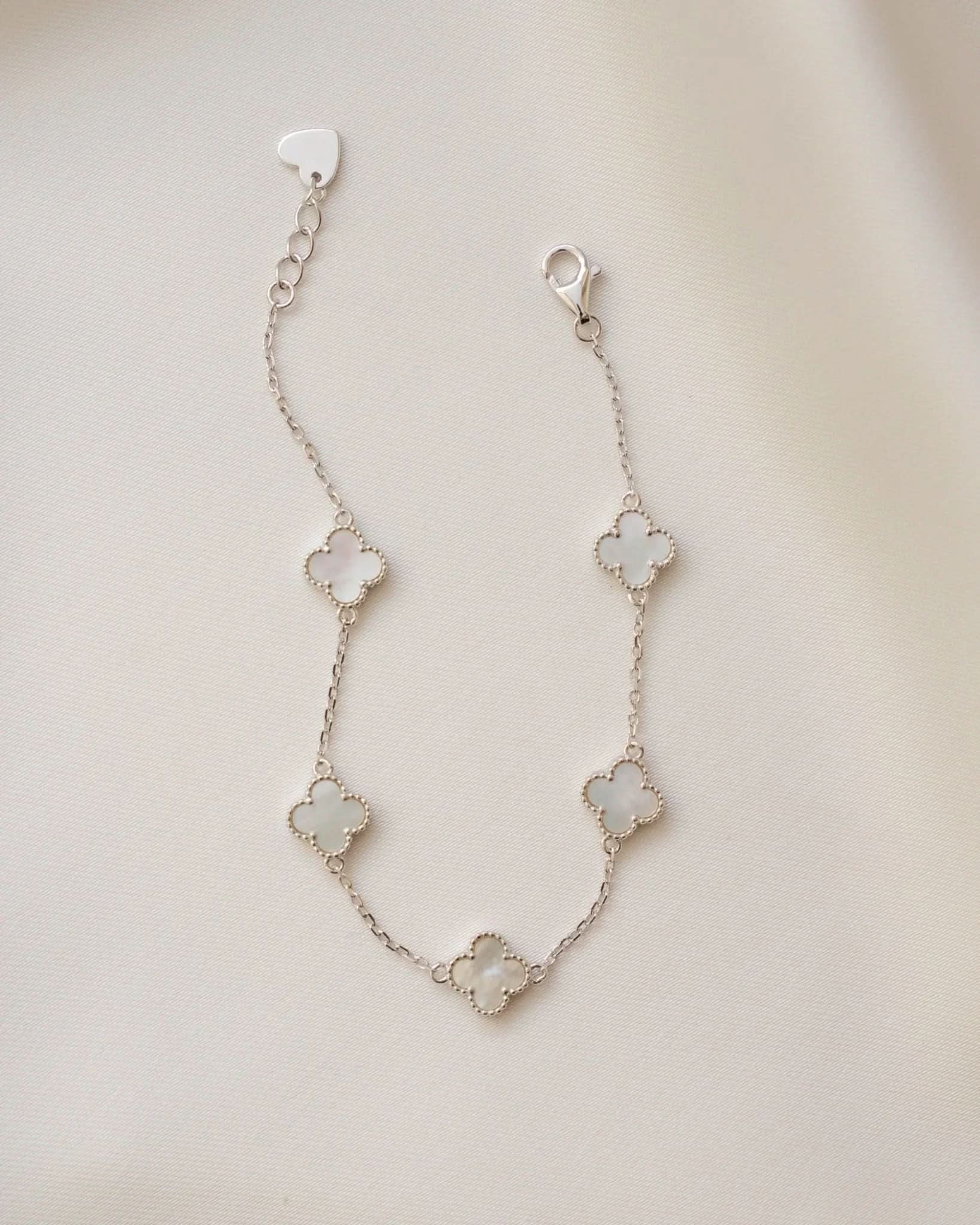 Mother of Pearl Clover Bracelet