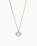 Mother of Pearl Clover Necklace