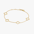 Multi Hollow Clover Bracelet