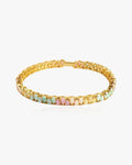 Pastel Opal Bracelet Sterling Silver