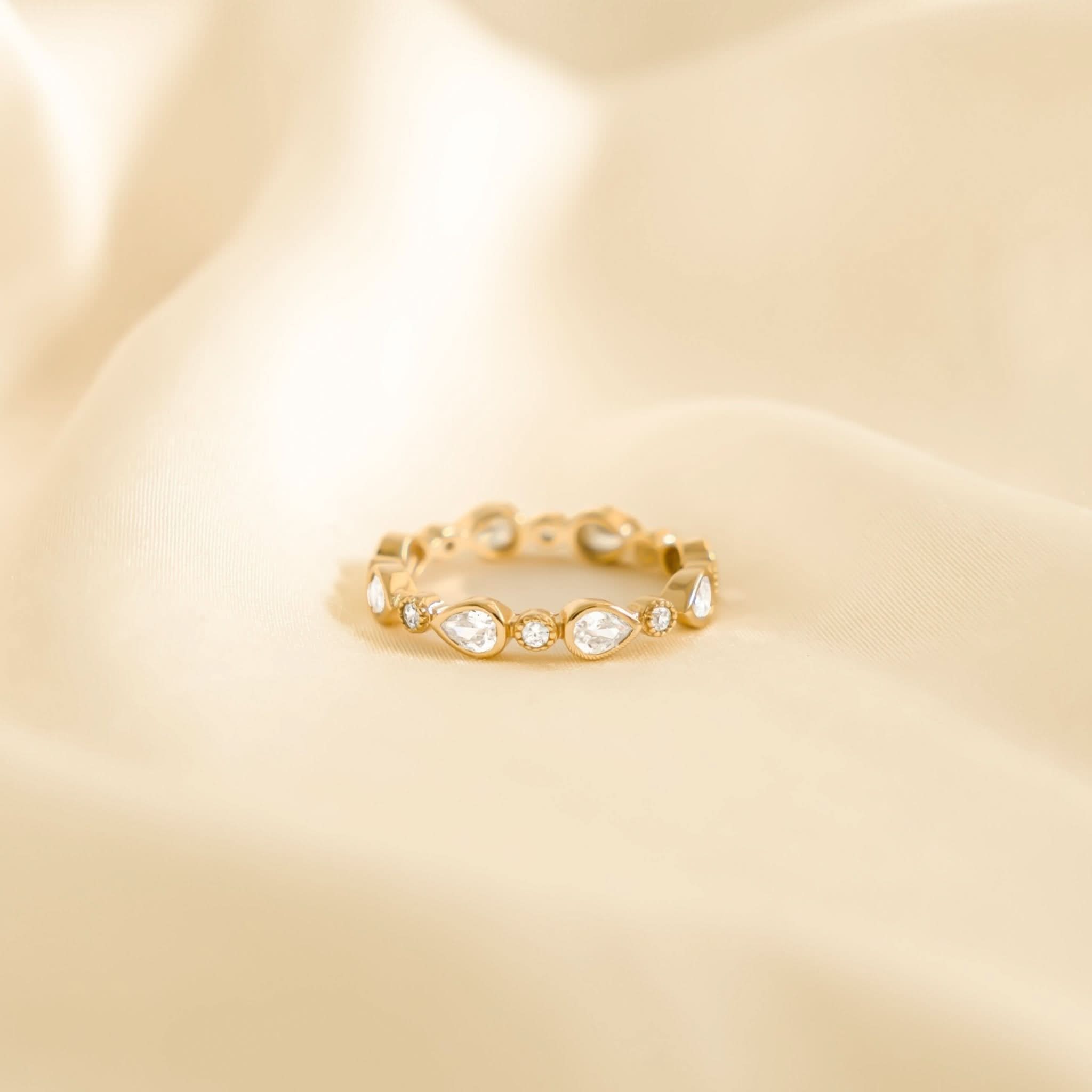 Pear Stacking Ring
