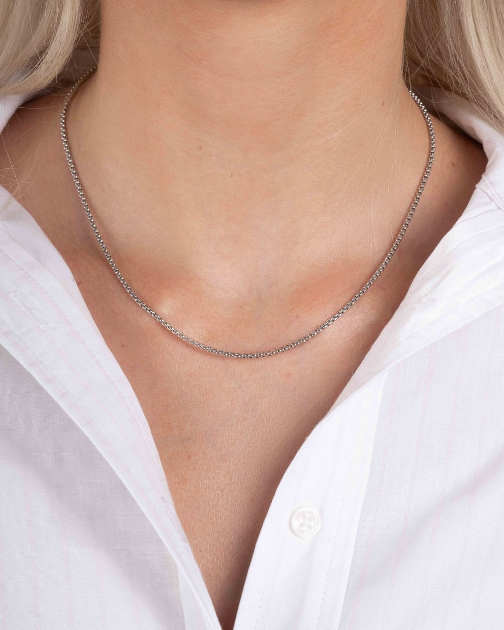 Rounded Box Chain Necklace
