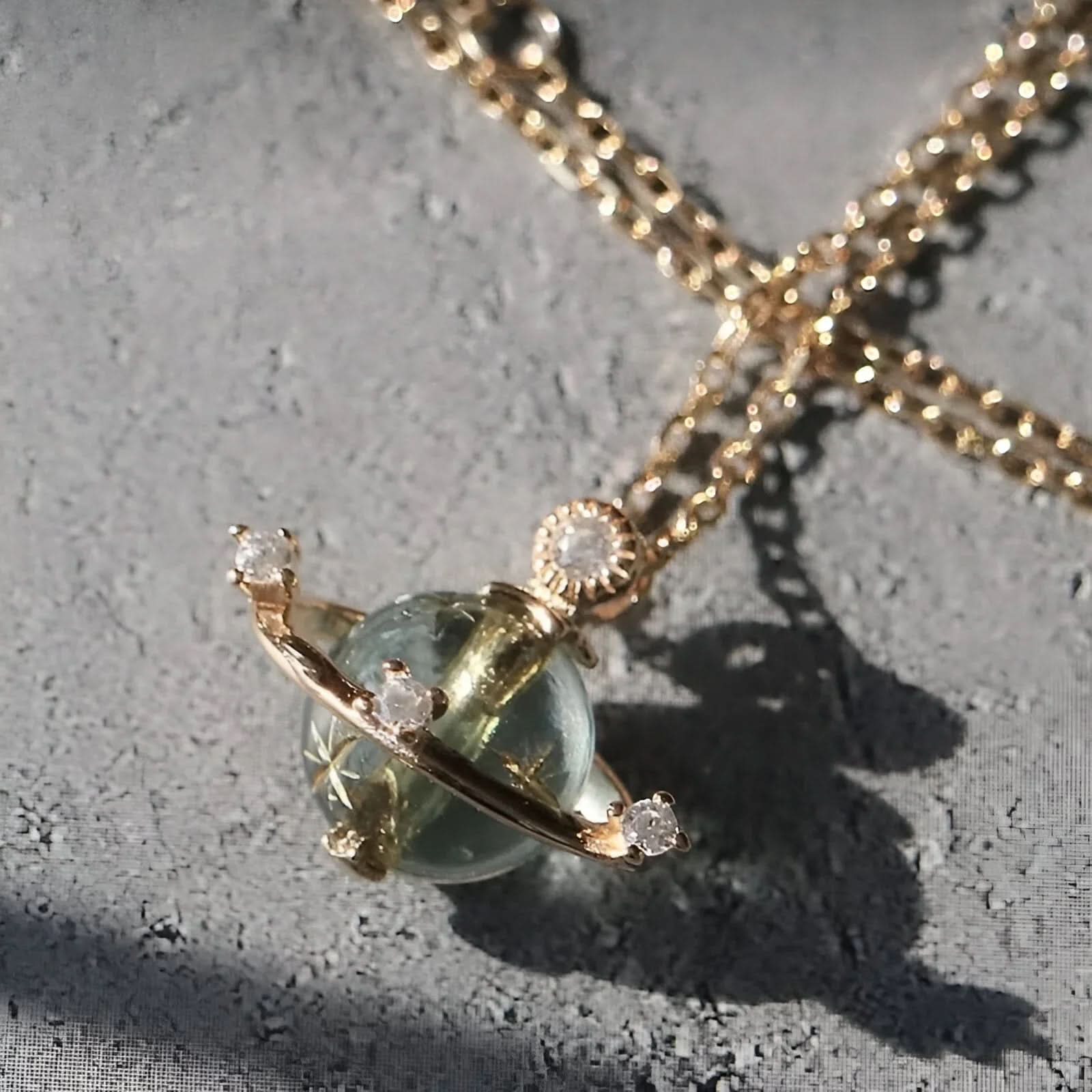 Saturn Planet Necklace