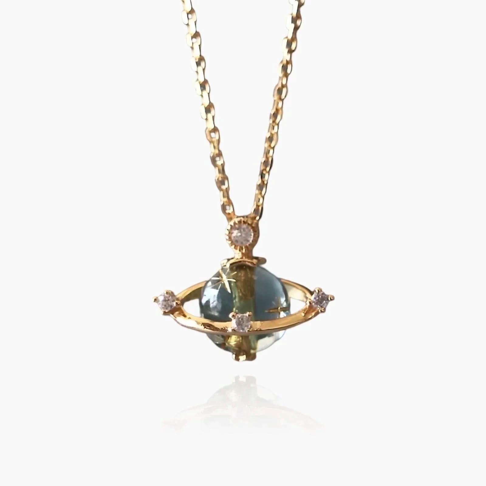 Saturn Planet Necklace
