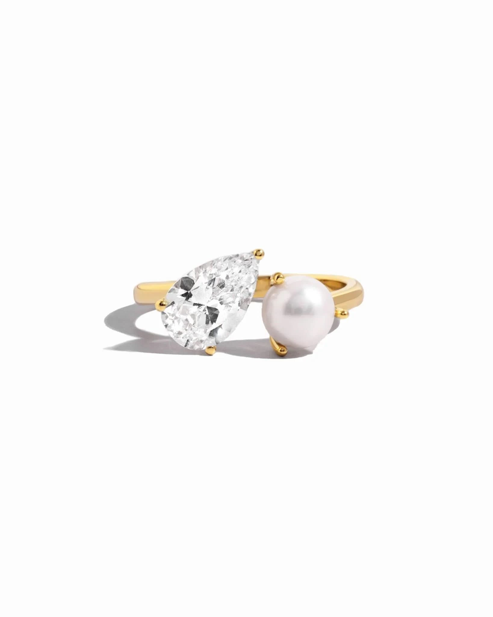 Toi et Moi Pearl Ring
